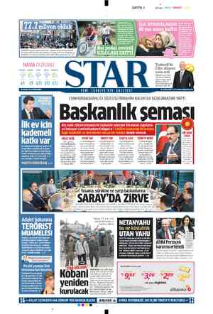  SAYFA 1 SIYAH KIRMIZI SARI ANTALYALI mer- mer ustası Osman Koç, bir gün tartıya çıktığında 133 raka- mını görünce ara sı- ra