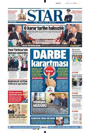  ı . SAYFA 1 SIYAH MAVI R ö WWw.star.com.tr (& % THY Genel Müdürü Ko- til, yeni pilotlara Fran- sa'da 'aşk acısı çeken'...