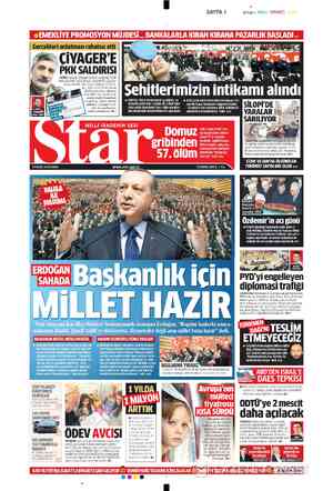  SIYAH MAVI KIR SAYFA 1i Gerçekleri anlatması rahatsız etti S ÇİYAGER'E * & PKK SALDIRISI KÜRT sanatçı Çiyager'in Star'a...