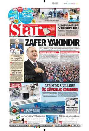  STAR 01 SIYAH MAVI K "Düri k ; Biııiğ"i'îı'ggıiğîî Zevtın Dali> g_v Harekatı 52 | AFRİN OPERASYONU, Türkiye'nin küresel bag z