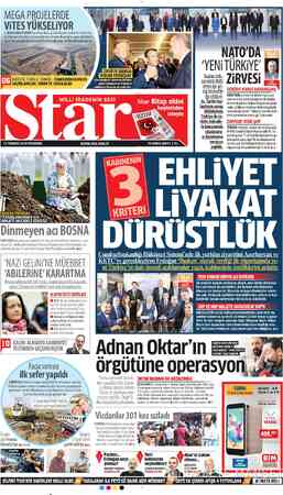  MEGA PROJELERDE ViTES YÜKSELİYOR 3. HAVALİMANI'NDAN Kanal İstanbul'a, üç katlı Büyük İstanbul Tüneli'nden Ku- zey Marmara...