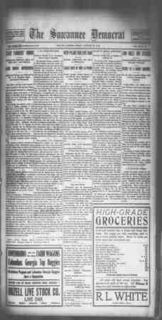 Suwannee Democrat Newspaper January 29, 1909 kapağı