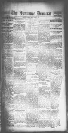 Suwannee Democrat Newspaper March 5, 1909 kapağı