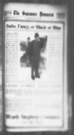 Suwannee Democrat Gazetesi 14 Mayıs 1909 kapağı