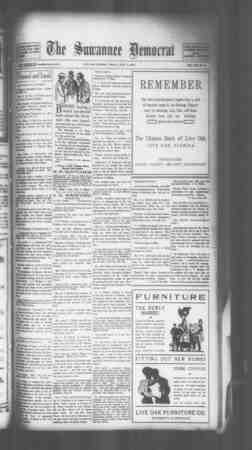 Suwannee Democrat Newspaper July 2, 1909 kapağı