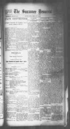 Suwannee Democrat Newspaper July 16, 1909 kapağı