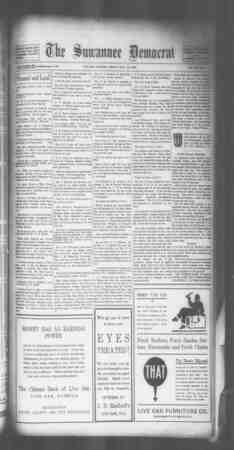 Suwannee Democrat Newspaper July 23, 1909 kapağı
