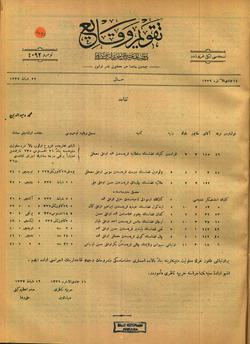 Takvim-i Vekayi Gazetesi 22 Şubat 1922 kapağı