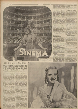    500 Bin Liraya Mal Olan MARTHA EGHERTİiN ÇEVİRDİiĞİi Avrupa Sinema Muhabirimiz Romadan Yazıyor: Meşhur İtalyan Opera beste-