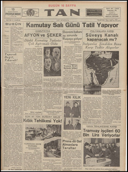 Tan Gazetesi June 13, 1935 kapağı
