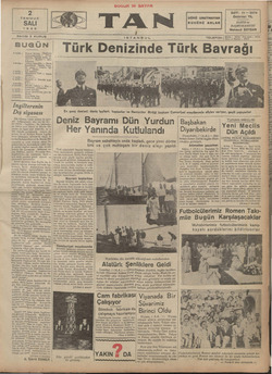 Tan Gazetesi 2 Temmuz 1935 kapağı