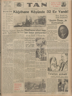 Tan Gazetesi 23 Temmuz 1935 kapağı