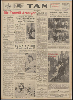 Tan Gazetesi 2 Ağustos 1935 kapağı