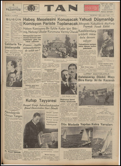 Tan Gazetesi 5 Ağustos 1935 kapağı