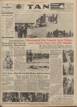 Tan Gazetesi 12 Eylül 1935 kapağı
