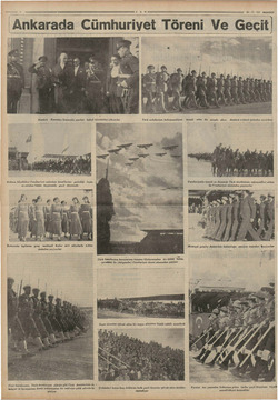     91-10-935 aemz Tankarada Cümhuriyet Töreni Ve Geçit Türk ordularının kahramanlığını temsil eden bir oivade alavı Atatürk
