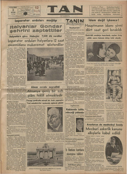 Tan Gazetesi 2 Nisan 1936 kapağı