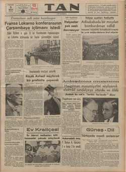 Tan Gazetesi 5 Nisan 1936 kapağı
