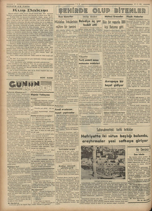  2 HERGÜN BİR FIKRA Kuş Bakışı Beyazıt kulesine çıkmış, kizgin günesla altında fılar flar kayniyan kubbeleri seyrediyordum.