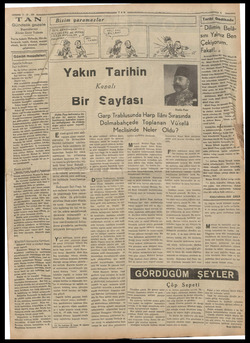  3-10.96 TAN Gündelik gazete Başmuharriri Ahmet Emin Yalman Tan'm hedefi: Haberde, fikirde, herşeyde temiz, dürüst, samimi |