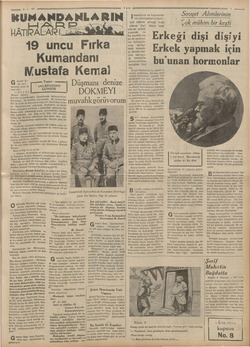    AŞ EYT 8S.1-8T KUMANDANLAR Zİ. HATIRALARI 2 — > 9 uncu Fırka Kumandanı Mustafa Kemal eneral E- Yazan: sat hatı - e. ralarma