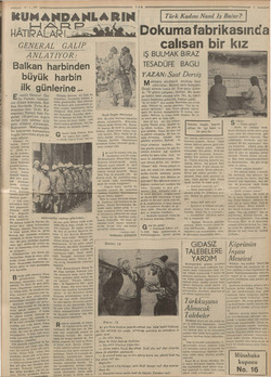    eli 16-1.937 CORN KUMANDA! NLA RIN HATIRALARI 2 GENERAL GALIP ANLATIYOR: Balkan harbinden büyük harbin ilk günlerine......