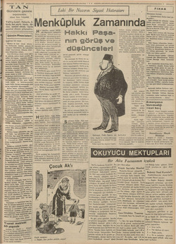    — a 8.1.9837 TAN Gündelik gazete BAŞMUHARRIRI Ahmet Emin YALMAN a a a a a m a e TAN Eski Bir Nazırın Siyasi Hatıraları ” ws