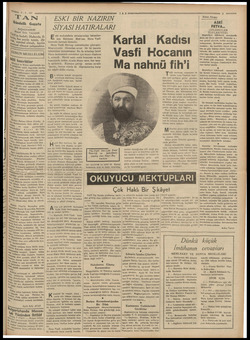  VW Sama 7 amm A ama | - Z . oi” v4 TAN Gündelik Gazete BAŞMUHARRIRI met Emin YALMAN in hedefi: Haberde, fi- er şeyde temiz,