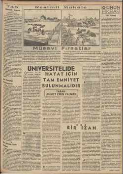  SS 8-5.9y7 TAN Gündelik Gazete BAŞMUHARRIRI Ahmet Emin YALMAN KAN hedefi: Haberde, fi- tüst her şeyde temiz, dü- Bazeteşi imi