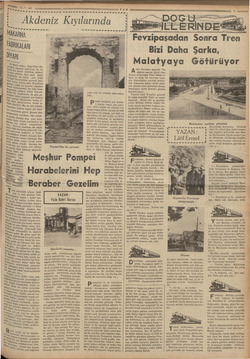    9.T.37 — ca Ky ARNA m FABRİKALAR Me. DİYARI o 2 paigg cuma... Capo Faro Na- bariş pç Sama kalkacak, bu İli. Nürey, “Sabah