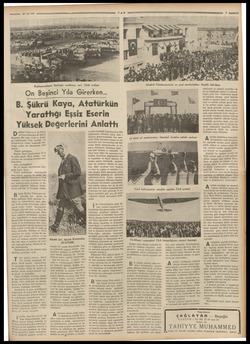  Başkumandanın karduğu yenilmez, asri Türk ordusu On Beşinci Yıla Girerken.. B. Şükrü Kaya, Atatürkün "Yarattığı Eşsiz Eserin