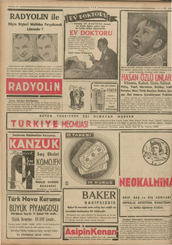    2 RADYOLIN ile gE 7.1-88 —- .. . — Evinizde EY DOKTORU olsayd Niçin Dişleri Mutlaka Fırçalamak EİN Bilme vkesi işe l â...