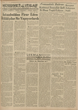  YA TAN UYE e Fransadaki Buhran i i d , Kabineyi Sosyalist Şefi “Nasıl dogdu? - Nası yaşadı” - Nası pası? | B.Blum Teşkil...