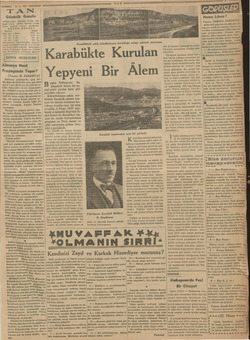    ez 2-4-98 TAN Gündelik Gazete TAN'ın hedefi; Haberda, fikirde, her- sayda temiz, dürüm samimi olmak, karlin — gazetesi |