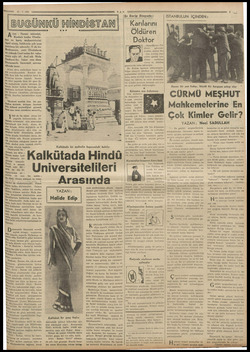  31-7-938 5 in TAN BUGÜNKÜ HİNDİSTAN Ar « Samac müessi Kesbab kadar Hindi tan ve hariç muharrirlerini Mgal etmiş, hakkında çok