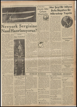  4-1- 1938 Dünya sergisinde kuı Nevyork Sergisine lasıl Hazırlanıyoruz? LİE zamandanberi, bütün dünyanın alâkasını üzerine...