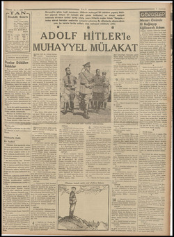 A 13.1. 1939 TAN- Gündelik Gazete — TAN'ın hedefi “Haber- de, fikirde, herşeyde temiz, dürüst, samimi olmak, — karin gazetesi
