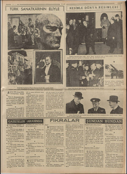  17.1. 1939 TÜRK SANATKARININ ELİYLE Atatürkün heykeltraş Nusret Sunman tarafından yapılan büstü m “ozum gerer ARTUR, Ba...