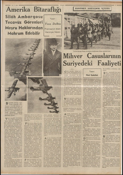  12-7-939 TAN Amerika Bitaraflığı Silâh Ambargosu B itaraflık kanunu  hak- kında Amerika sena- tosunun vereceği kârarın ne...