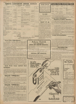   — 7.15.9 TÜRKİYE CÜMHURİYET MERKEZ BANKASI TAN Nadide Zümrüd sikletinde 29 TEMMUZ 1939 VAZİYETİ 17 krat 20 santim AKTİF...