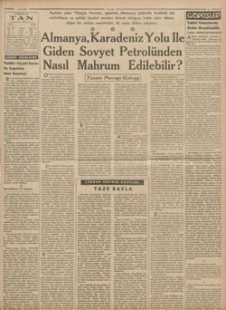  e ——— 1.4.9409 1 NİSAN 940 TAN ABONE BEDELİ Türkiye Ecnebi e Milletlerarası posta İt'ihadına dahil olmıyan memleketler için