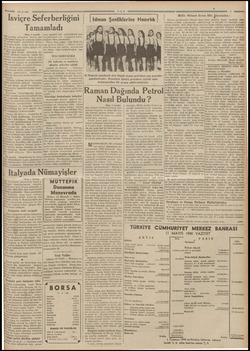  ——— 16.5.0948 ... İsviçre Seferberliğini Tamamladı ki (Başı 1 incide) İşi ayırdığı anlaşılıyor. İsviçre şim- iye kadar İtalya