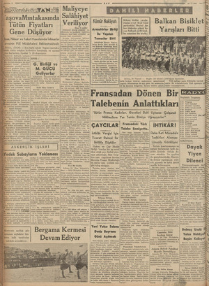     MKEK ZE Tütü Gene ö “Erbaa, Si A 1 örülm geleri mazur Üsolmasa gerektir. G “ Bununla beraber üzerinde bu iki iyat iz Li İ