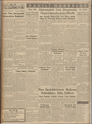  rt e İSALAHADD i Tefrika: No. 60 Yazan: ULUNAY izıd, Yine Sarayında glencelere Dalmıştı! Gaz Kursları Üçüncü Devre de ©...