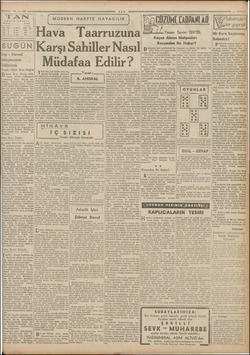  —— 26.8.9410 | JAN ; Türkiye Esnebi 1400 760 Kr, 1 sena o 2200 Ke, 1500 BUGÜN e Havali Anlaşmasının İldönümü Yazan: Ömer Kıza