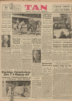    Yugoslavya Dahilinde Hava Gergin Ordu ve Köylüler Her Türlü Tavizata Şiddetle Muhaliftir emme Kral Naibi, Tekrar Başvekille