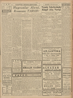    ser —— RE Men mi eki : — YAN .- — — 3 Hayvanlar Alemi, Yemiş emiş İskelesinde!- ve Pasta, m “Dikkat, sütenenu yan TAİ Kâğıt