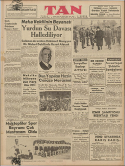 Tan Gazetesi 24 Mayıs 1942 kapağı