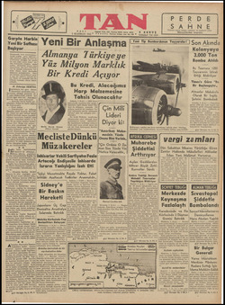 Tan Gazetesi 2 Haziran 1942 kapağı