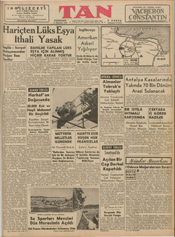 Tan Gazetesi 15 Haziran 1942 kapağı